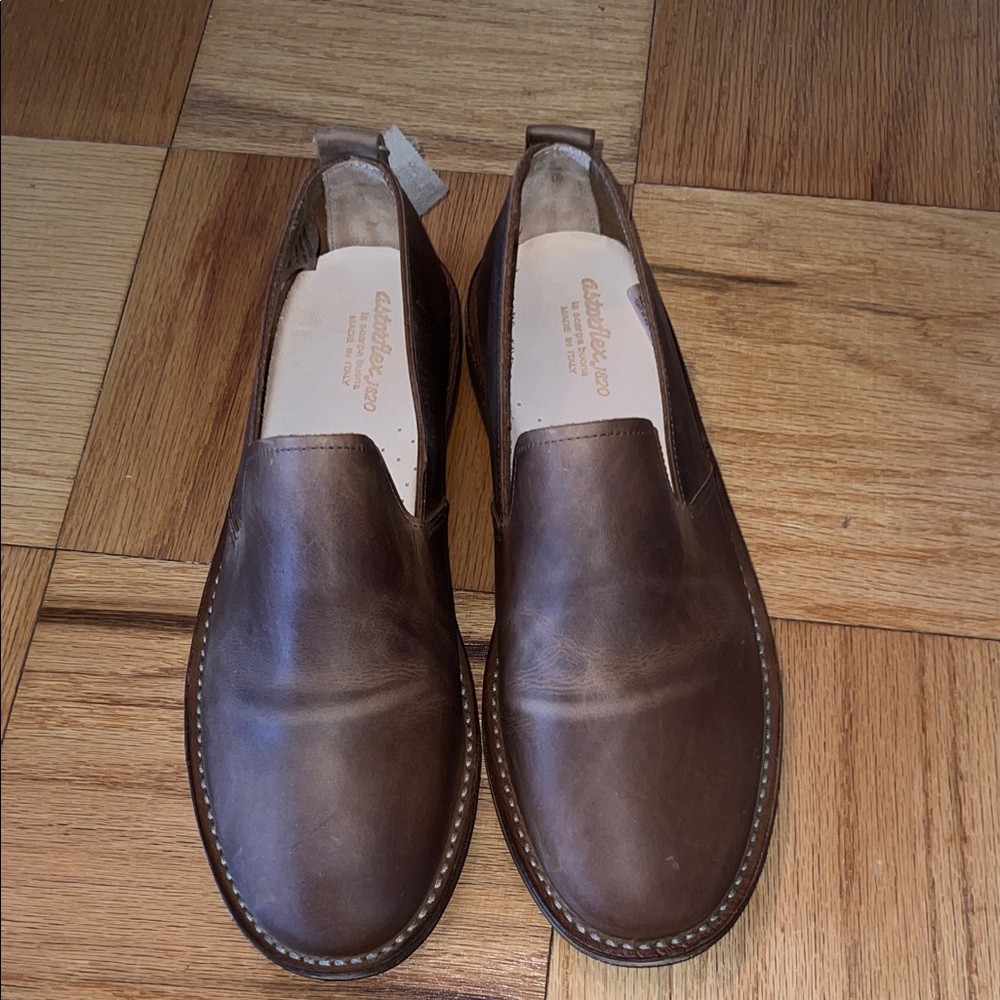 Astorflex Men’s Loafers Casual Brown Leather Slip-On Loafers